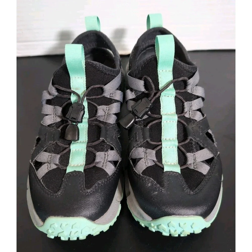MERRELL HYDRO TREKKER SPORT SANDALS WOMEN'S SIZE 6 BLACK & MINT  EUC